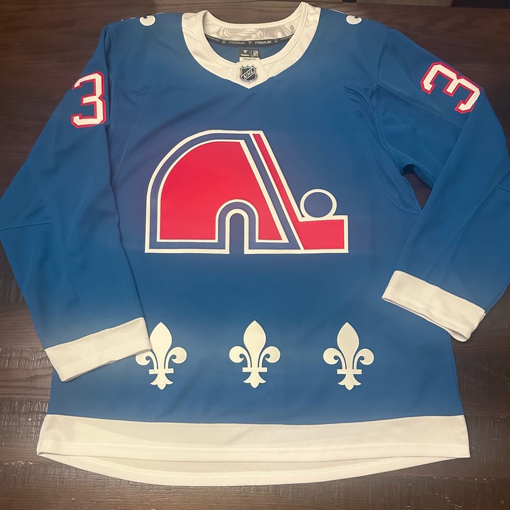 Fanatics Quebec Nordiques Premium Jersey Colorado Avalanche Size 52 NWOT